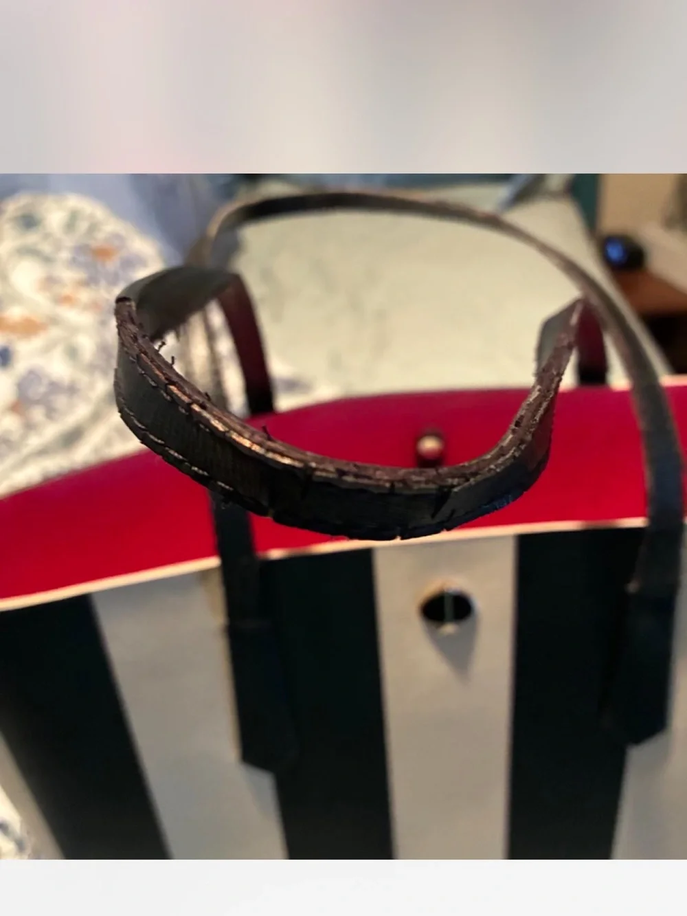 kate spade Molly striped tote and pink Wristlet